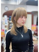 ハピネス 王寺店(Happiness)&nbsp;ハッシュカット ミディアムレイヤー レイヤーカット 顔まわり