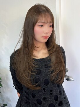 ソア 京都三条河原町(SOA) 透け感くすみグレージュ 韓国風レイヤー 20代 30代
