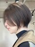 カット+超高濃度水素カラー￥9900#横浜西口#白髪染め#白髪ぼかし#ショートヘア