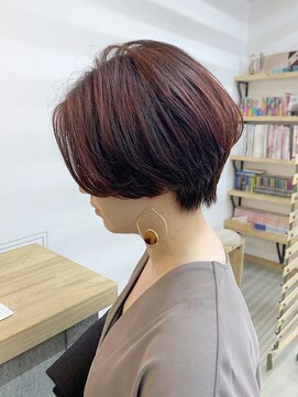 キューズ クラブ(cuz KLUB) 【cuzKLUB】カジュアルショート×バイオレットレッド