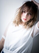 カバーヘア ブリス 上尾西口店(COVER HAIR bliss)&nbsp;*bliss上尾*外国人風グラデーションカーラーのルーズセミディw