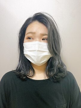 ピエドプールポッシュ(PiED DE POULE POCHE) 透け感のあるマットグレー