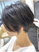 丸みショートボブ