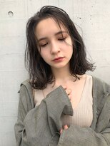 メイクス 表参道(MAKE'S omotesando)&nbsp;抜け感ロブ シースルーバング 透明感カラー前髪なし