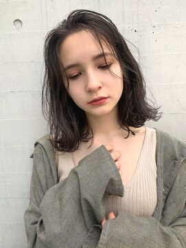 メイクス 表参道(MAKE'S omotesando) 抜け感ロブ シースルーバング 透明感カラー前髪なし