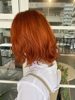 リミュー バイ イフ(lmu by if)&nbsp;☆お客様style☆ブリーチ必須☆オレンジカラー