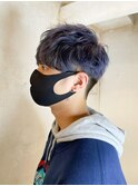 【Reir吉祥寺】*ネイビーブルー+束感ショート*