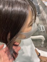 クイーン バイ ノイズ 西院(QUEEN by noism)&nbsp;ボブ　ショート　インナーカラー　イルミナカラー　寒色カラー