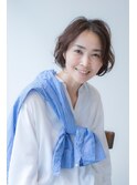 艶髪ボブ白髪染めオーガニックカラー全体染め3190円/王子/北区