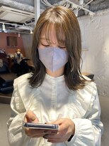 コフィー バイ メルト 吉祥寺(cofy by melt)&nbsp;【中澤彩乃】透明感オリーブベージュブリーチなしレイヤーカット