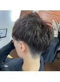 メンズツーブロックショート