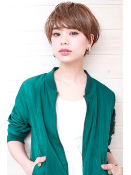 オーシャン(Ocean) [OCEAN Hair&Life藤原純]斜めバングマニッシュショート☆