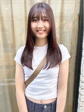 パーク(PAAQ) 【Yuki】ロングレイヤー/顔周りカット/レッドヴァイオレッド