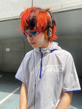 レコ 渋谷(LECO) y2k サイバーシャギーデザイン