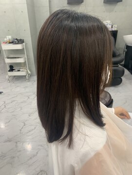 エンディアリング 東銀座(Endearing) 斜めバング/グレージュカラー/デザインカラー/眉毛/銀座/東銀座