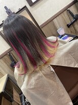 ディー エメ(D-aimer-)&nbsp;派手メッシュエクステスタイル☆編み込み☆