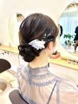 【手ぶらでok~飾り付き】韓国風シニヨン　satsuki