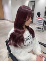 ゴウトゥデイ 渋谷MODI店(GO TODAY)&nbsp;チェリーピンク ブリーチなしダブルカラー <渋谷/渋谷駅>