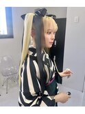 6752ヘアレンジ　成人式　卒業式　入学　振袖　披露宴　結婚式