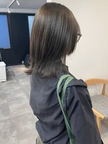 ミュラ(mulah)&nbsp;透明感カラーオリーブベージュ＊くびれミディアムレイヤーカット