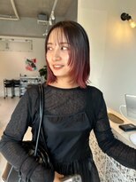 マイン(mine)&nbsp;フェイスレイヤー/グラデーションカラー/チェリーレッド