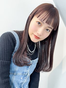 アイティーバイアルバム 八王子店(IT by ALBUM) オリーブカラー秋色ピンクヘアー_9948