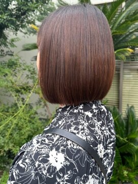 ナカオコアフュール(NAKAO COIFFURE) 髪質改善　ショートボブ　ベージュカラー　30代　40代