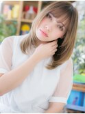 外国人風ハイトーンカラー小顔くびれセミディc6浦和20代30代40代