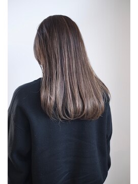 トリオ(TRIO.) Hightlights & Transparent Beige , Longstyle