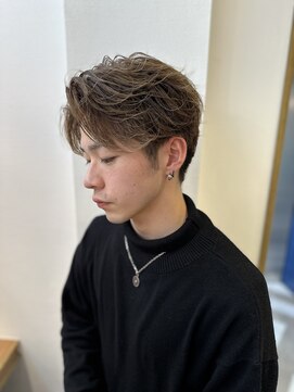 ロンドアベニール 北千住(Lond avenir) スパイキーショートニュアンスパーマスペインカールメンズ北千住