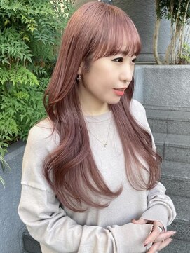 クラルス バイ アルティナ 溝の口店(Clarus by artina) ラウンドバング/コーラルオレンジ/ローズブラウン