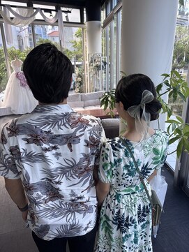 ヘアセット専門サロン by OKINAWA WATABE WEDDING 那覇店 カップルでへアセット