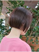20代30代40代ショート切りっぱなしボブミニボブ美髪仙台