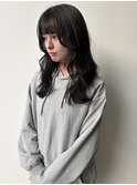 20代30代大人美人小顔ブリーチなし韓国ヘアアッシュブラック