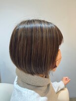 ジュイール(jouir)&nbsp;三鷹白髪ぼかしハイライトショートボブウルフショートカット韓国