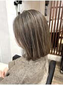 40代50代60代/脱白髪染め白髪ぼかしハイライト/グレージュ