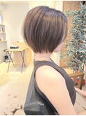ナチュラルショートミルクブラウンダークパープル