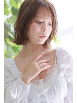 メモリーズ 表参道(Memories) ナチュラルボブ前髪ありイメチェン20代30代40代50代ショートボブ