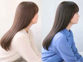 メドウ(meadow)の写真/クセ・広がりを抑える縮毛矯正◎思わず触れたくなるような柔らかい手触りのツヤ髪・美髪をご提案♪光の森