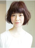 新型エアウェーブでつくるゆるふわベージュボブ