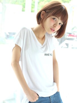 アンアミ オモテサンドウ(Un ami omotesando) 【Un ami】  似合わせカットの シンプルボブ　増永剛大