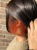 ヘアメイクエイト 丸山店(hair make No.8)&nbsp;【担当＊岩切祐樹】ボブ×インナーオレンジ