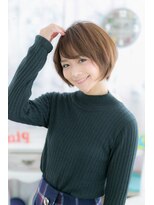 前下がりボブ♪小顔に見せるひし形フォルム◎