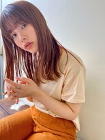 ガレージ バイ グリーン 原宿 表参道(Garage by green) 【loki】セミロング×オレンジベージュ