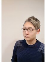 ヘアー ラヴワン 大泉(hair love One)&nbsp;メンズ七三刈り上げアシメ×ハイトーン