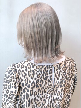 アルバム 銀座(ALBUM GINZA) ミルクティー_ショートパーマホワイトアッシュ_ba318982