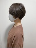 似合わせカット/アースカラー/ショートボブ/グレーベージュ