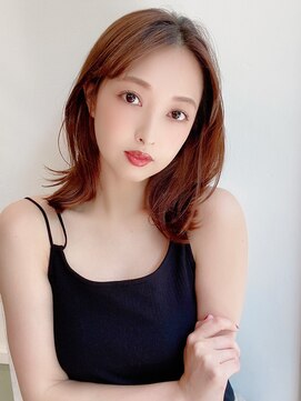 ハニーシブヤ(HONEY shibuya) 【HONEY渋谷】かき上げセクシーミディ×スリベージュ