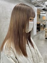 ソーコ 渋谷(SOCO) オリーブブラウンベージュブラウンブリーチオンカラー髪質改善