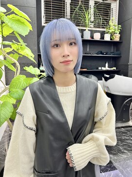 チュダック(ChuDuck) 韓国風《ペールブルー》ブリーチ/ケアブリーチ/ダブルカラー